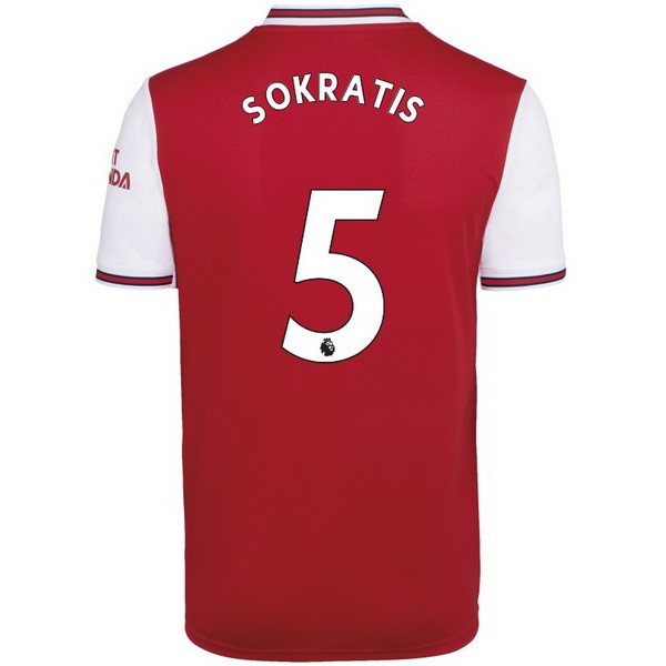 Trikot Arsenal NO.5 Sokratis Heim 2019-20 Rote Fussballtrikots Günstig